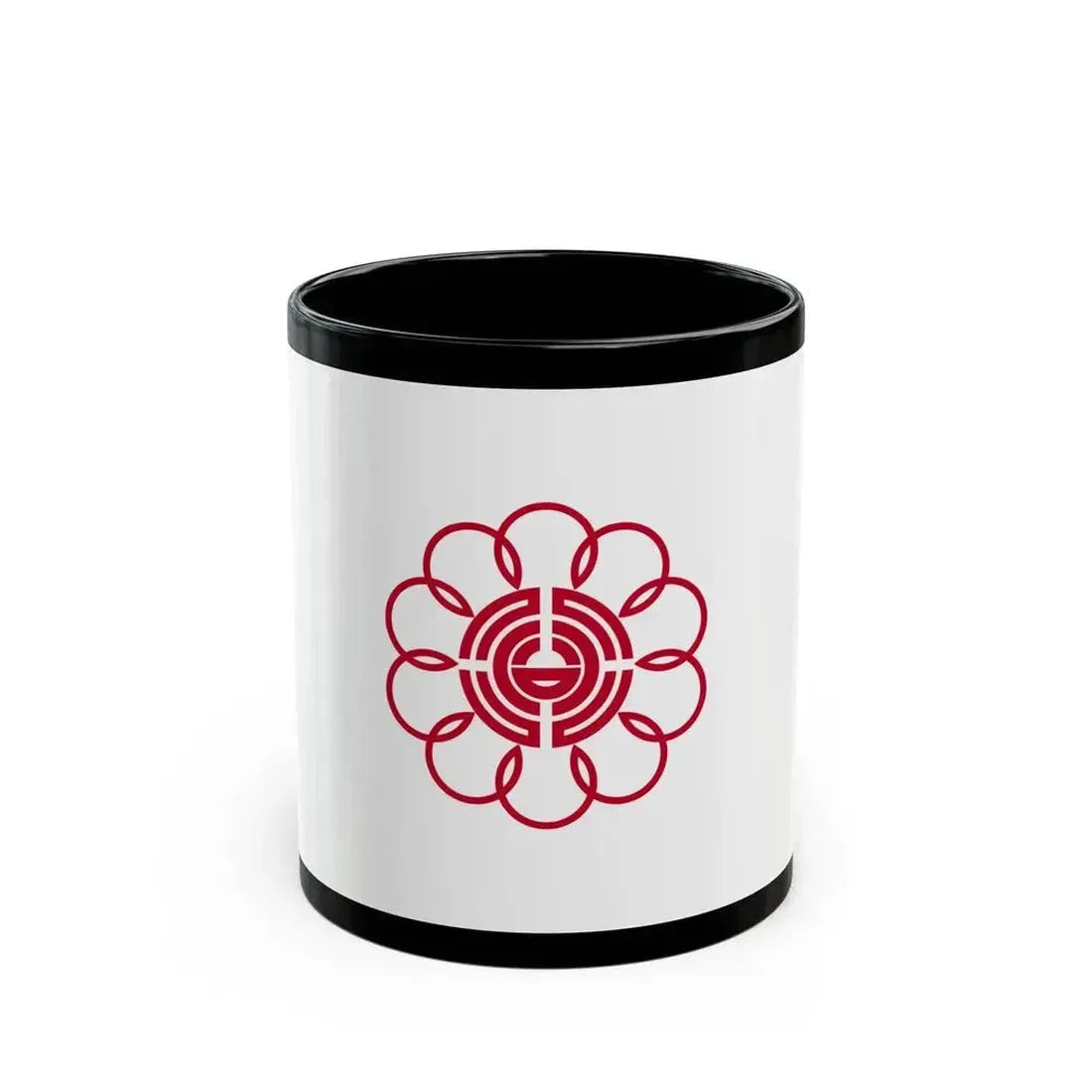 Flag of Koshigaya Saitama Japan - Black Coffee Mug 11oz - Go Mug Yourself