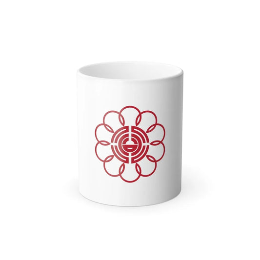 Flag of Koshigaya Saitama Japan - Color Changing Coffee Mug-11oz-Go Mug Yourself