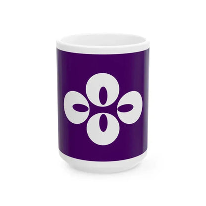 Flag of Koshu Yamanashi (Japan) White Coffee Mug 15oz - Go Mug Yourself