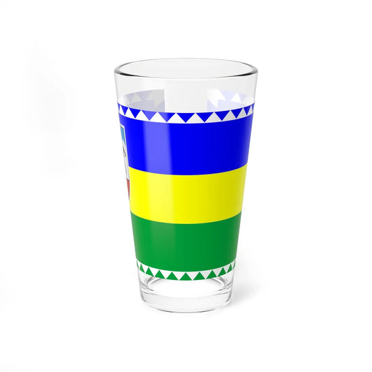 Flag of Kosiv Raion (Ukraine) Pint Glass 16oz 16oz - Go Mug Yourself