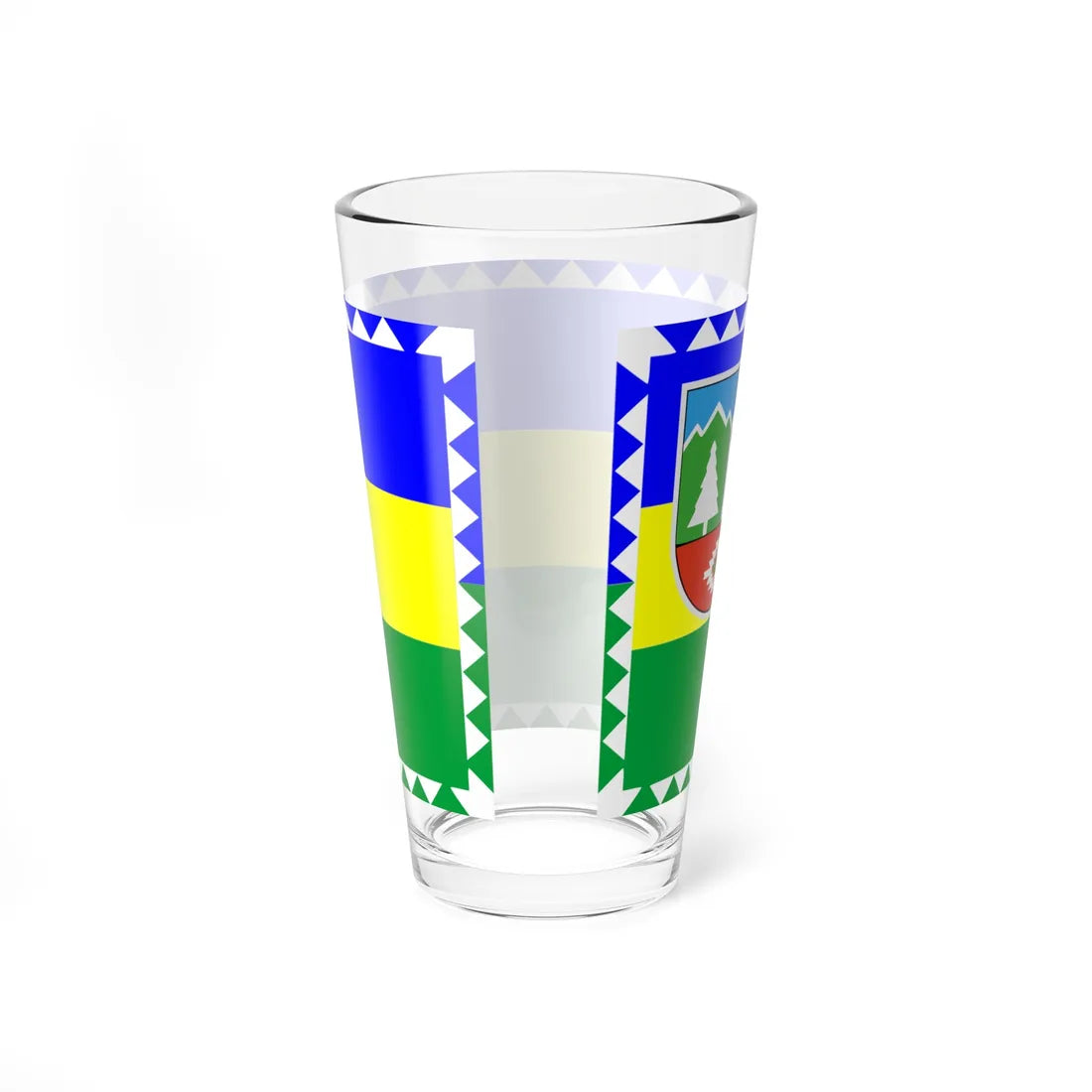 Flag of Kosiv Raion (Ukraine) Pint Glass 16oz - Go Mug Yourself