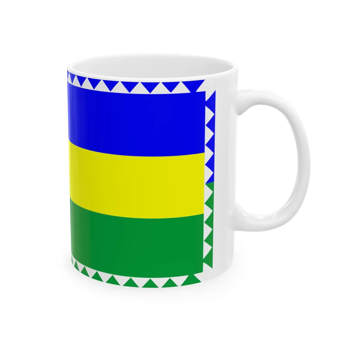 Flag of Kosiv Raion (Ukraine) White Coffee Mug - Go Mug Yourself