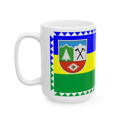 Flag of Kosiv Raion (Ukraine) White Coffee Mug - Go Mug Yourself