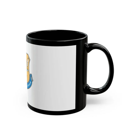 Flag of Kostanay Kazakhstan - Black Coffee Mug-Go Mug Yourself