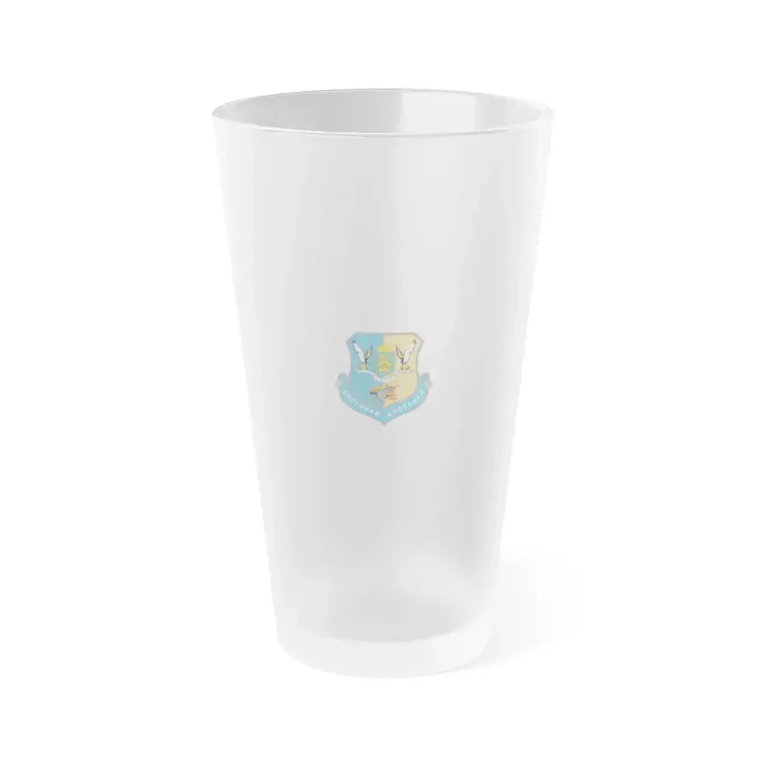 Flag of Kostanay Kazakhstan - Frosted Pint Glass 16oz 16oz Frosted - Go Mug Yourself