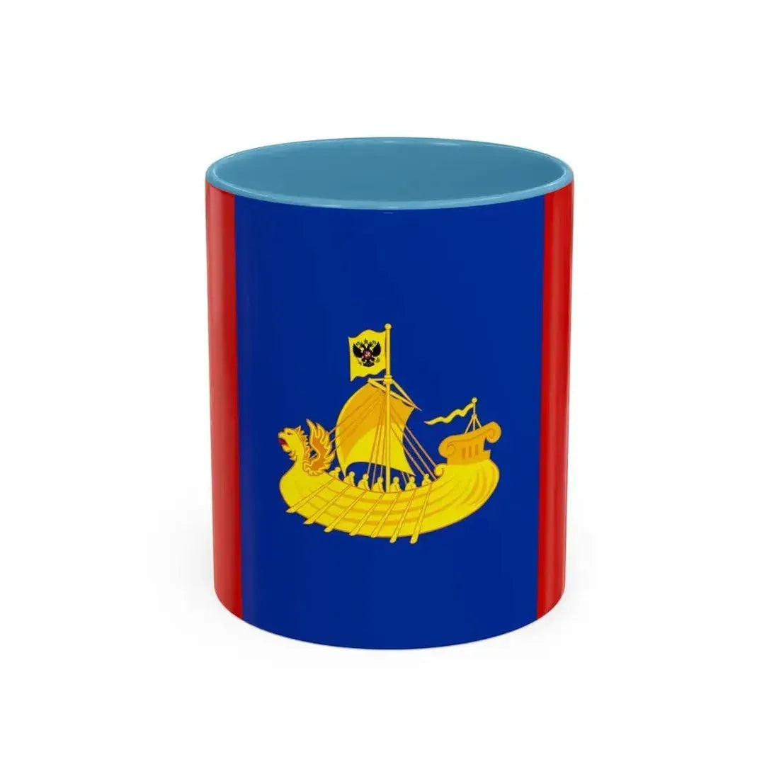 Flag of Kostroma Oblast Russia - Accent Coffee Mug 11oz Light Blue - Go Mug Yourself