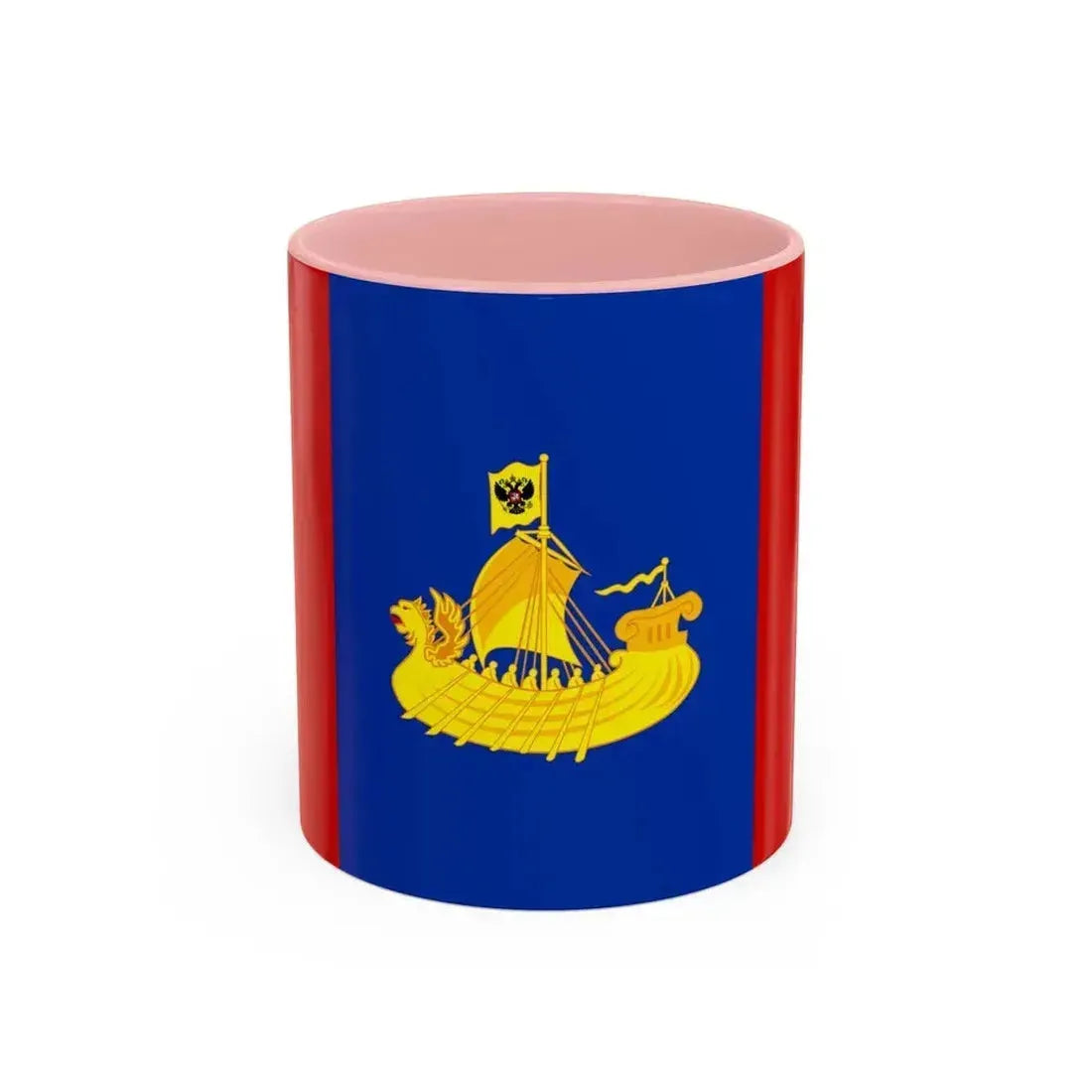 Flag of Kostroma Oblast Russia - Accent Coffee Mug 11oz Pink - Go Mug Yourself