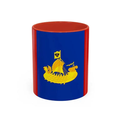Flag of Kostroma Oblast Russia - Accent Coffee Mug 11oz Red - Go Mug Yourself