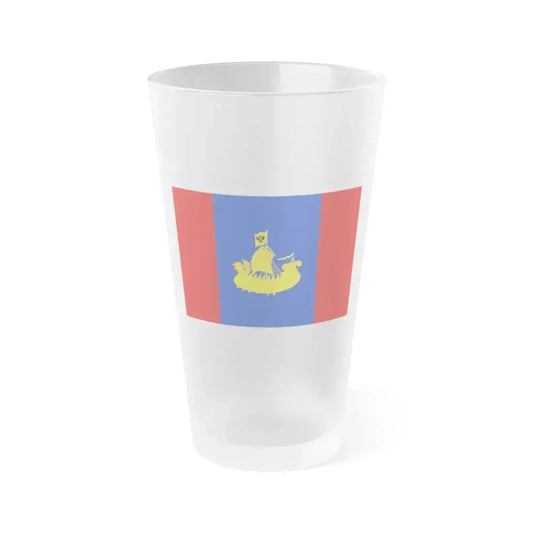 Flag of Kostroma Oblast Russia - Frosted Pint Glass 16oz 16oz Frosted - Go Mug Yourself