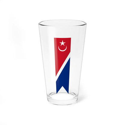 Flag of Kota Tinggi Johor vertical (Malaysia) Pint Glass 16oz 16oz - Go Mug Yourself