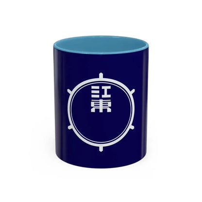 Flag of Koto Tokyo Japan - Accent Coffee Mug 11oz Light Blue - Go Mug Yourself