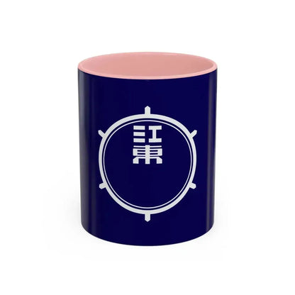 Flag of Koto Tokyo Japan - Accent Coffee Mug 11oz Pink - Go Mug Yourself