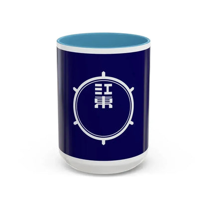 Flag of Koto Tokyo Japan - Accent Coffee Mug 15oz Light Blue - Go Mug Yourself
