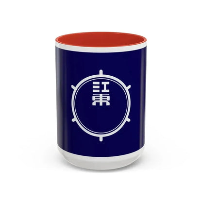 Flag of Koto Tokyo Japan - Accent Coffee Mug 15oz Red - Go Mug Yourself
