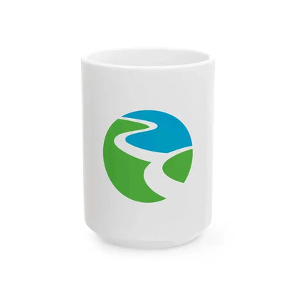 Flag of Kotoura Tottori (Japan) White Coffee Mug 15oz - Go Mug Yourself