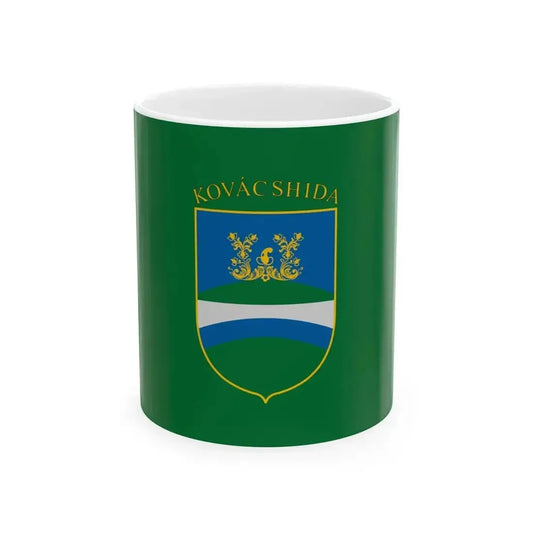 Flag of Kovacshida (Hungary) White Coffee Mug 11oz - Go Mug Yourself