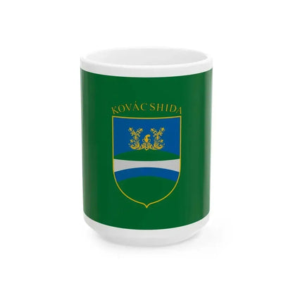 Flag of Kovacshida (Hungary) White Coffee Mug 15oz - Go Mug Yourself