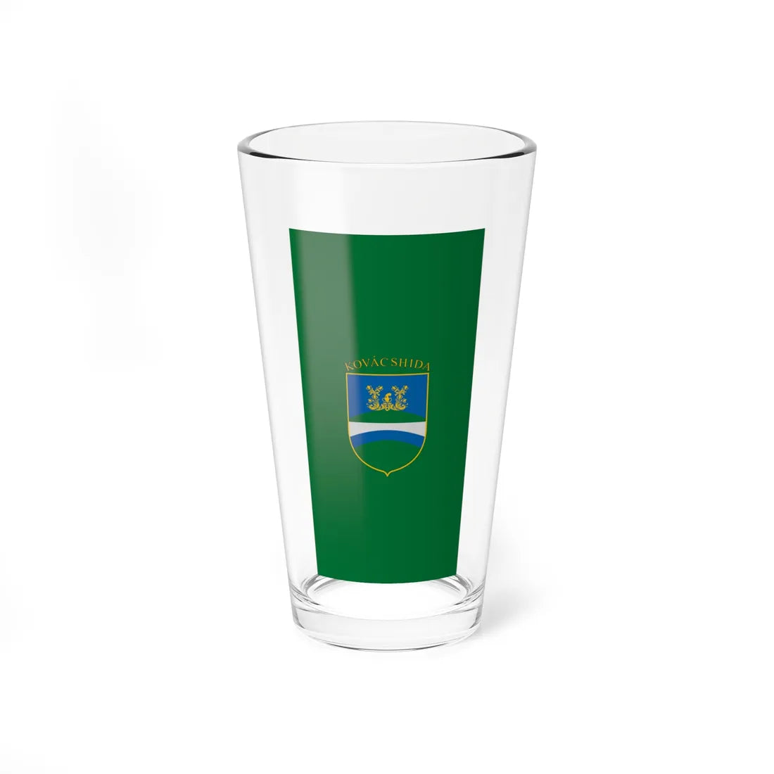 Flag of Kovacshida vertical (Hungary) Pint Glass 16oz 16oz - Go Mug Yourself