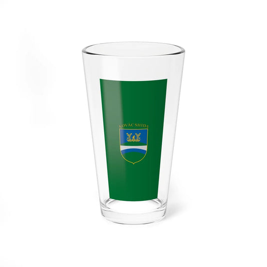 Flag of Kovacshida vertical (Hungary) Pint Glass 16oz 16oz - Go Mug Yourself
