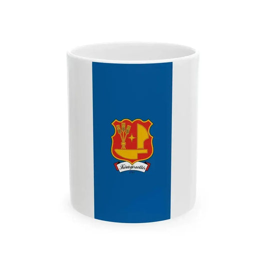 Flag of Kovagoszolos (Hungary) White Coffee Mug 11oz - Go Mug Yourself