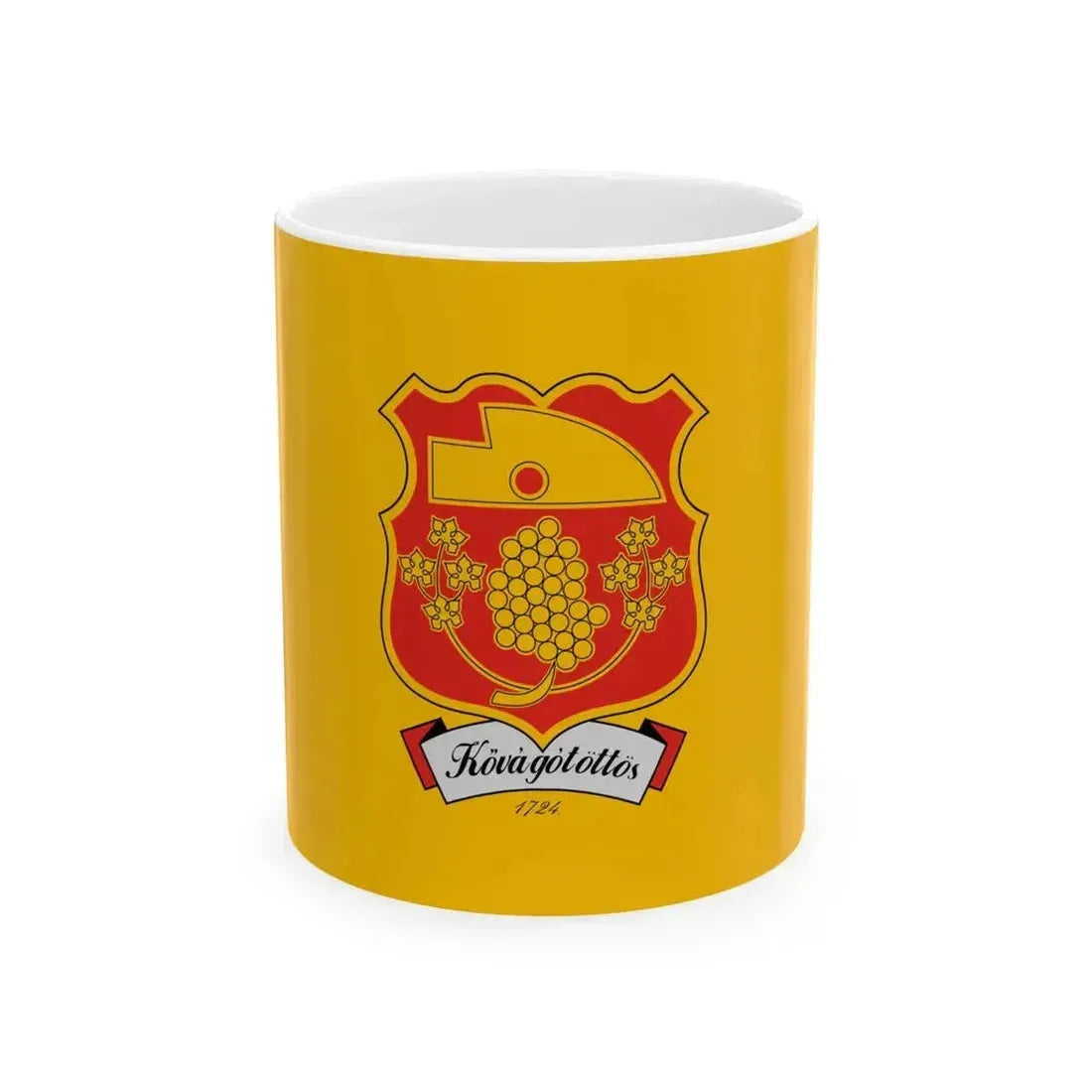 Flag of Kovagotottos (Hungary) White Coffee Mug 11oz - Go Mug Yourself