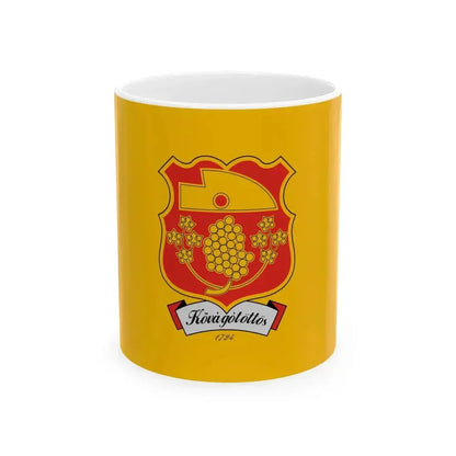 Flag of Kovagotottos (Hungary) White Coffee Mug 11oz - Go Mug Yourself