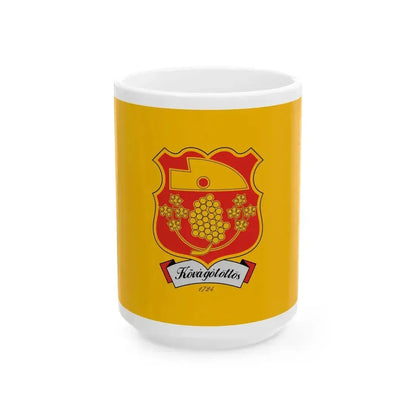Flag of Kovagotottos (Hungary) White Coffee Mug 15oz - Go Mug Yourself