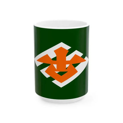 Flag of Kozagawa Wakayama (Japan) White Coffee Mug 15oz - Go Mug Yourself