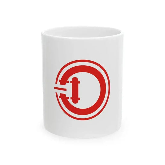 Flag of Kozaki Chiba (Japan) White Coffee Mug 11oz - Go Mug Yourself