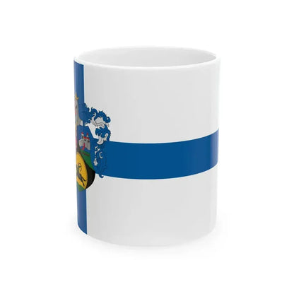 Flag of Kozarmisleny (Hungary) White Coffee Mug 11oz - Go Mug Yourself