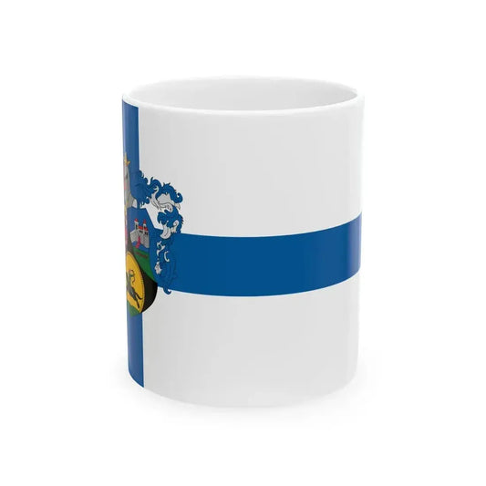 Flag of Kozarmisleny (Hungary) White Coffee Mug 11oz - Go Mug Yourself
