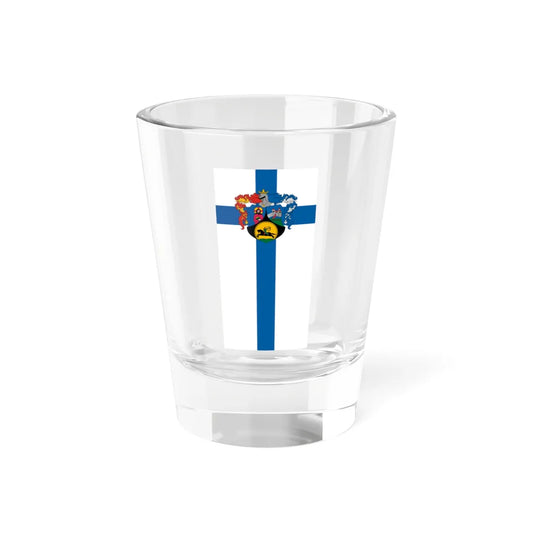 Flag of Kozarmisleny vertical (Hungary) Shot Glass 1.5oz 1.5oz - Go Mug Yourself