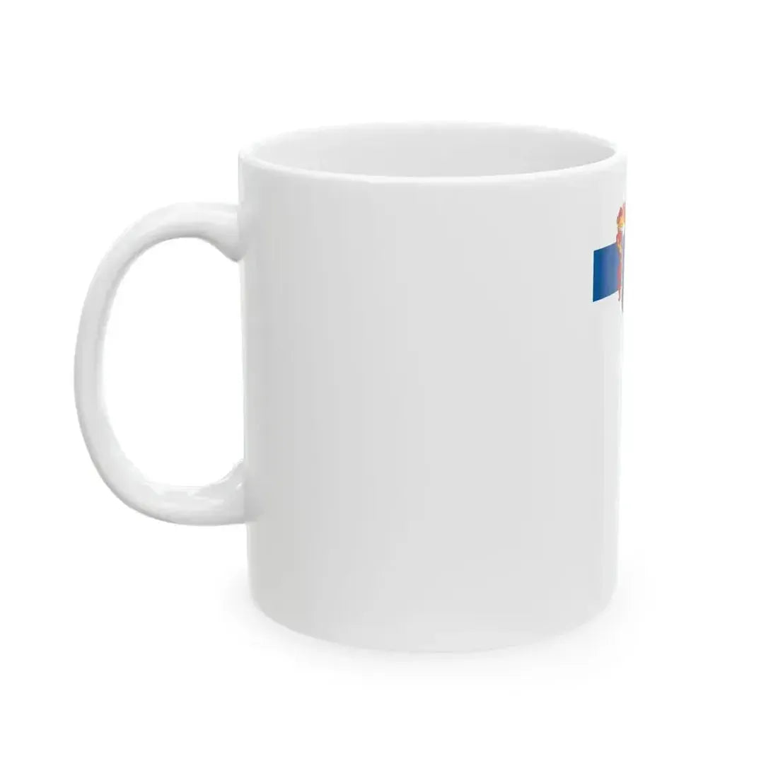 Flag of Kozarmisleny vertical (Hungary) White Coffee Mug - Go Mug Yourself