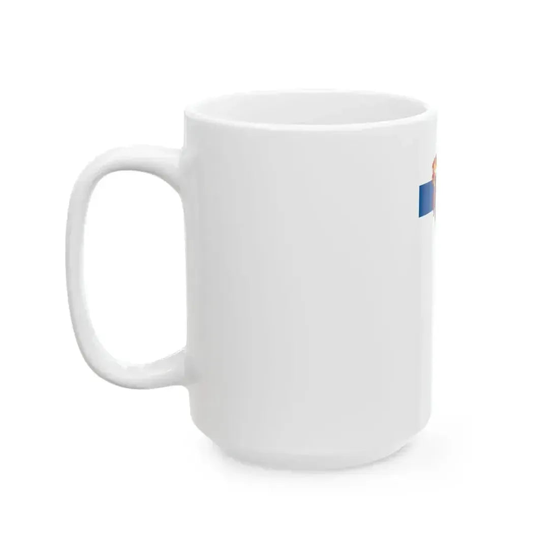 Flag of Kozarmisleny vertical (Hungary) White Coffee Mug - Go Mug Yourself