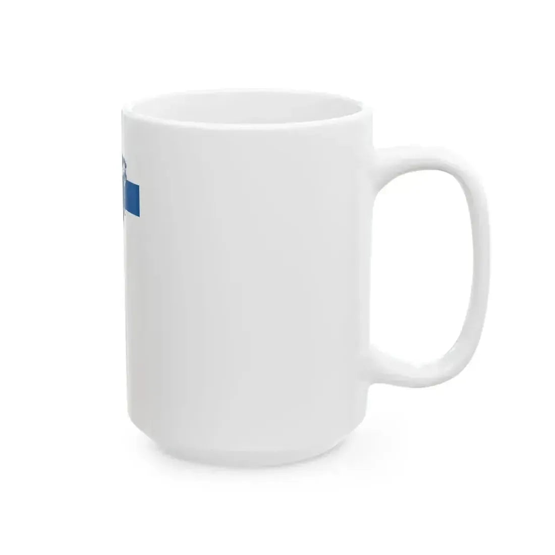 Flag of Kozarmisleny vertical (Hungary) White Coffee Mug - Go Mug Yourself