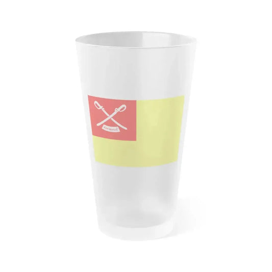 Flag of Krabi Province Thailand - Frosted Pint Glass 16oz 16oz Frosted - Go Mug Yourself