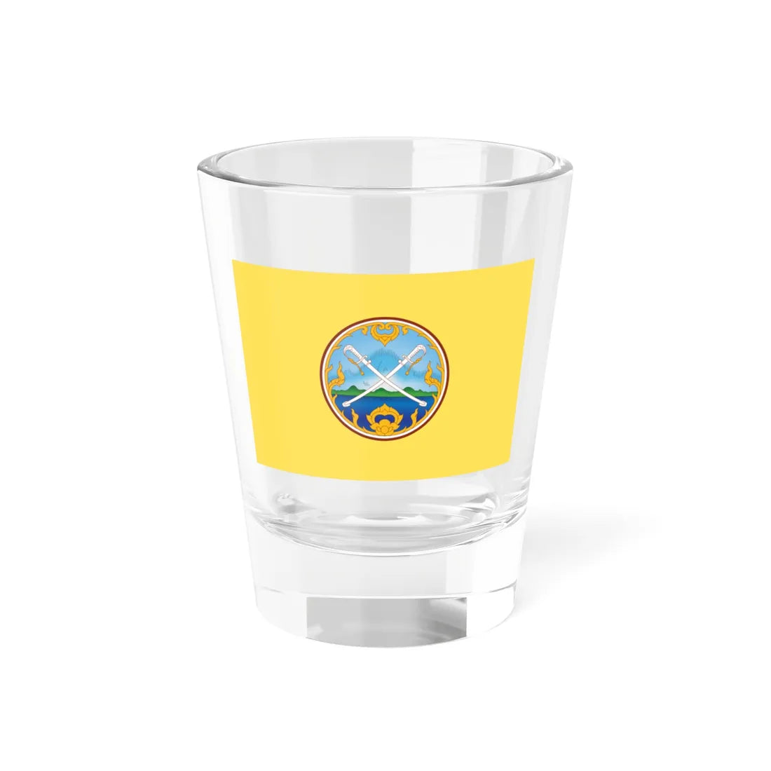 Flag of Krabi variant (Thailand) Shot Glass 1.5oz 1.5oz - Go Mug Yourself