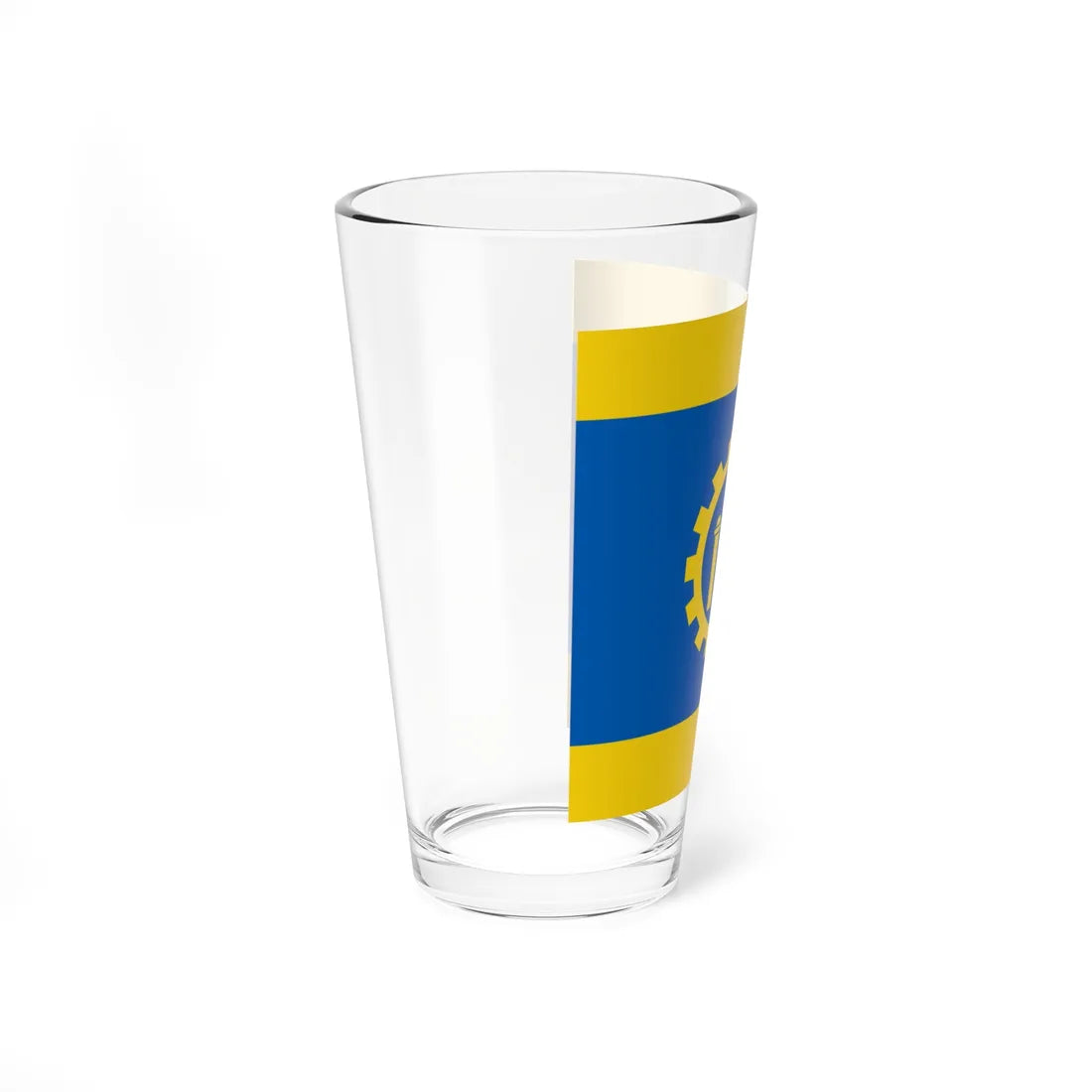 Flag of Kramatorsk (Ukraine) Pint Glass 16oz - Go Mug Yourself