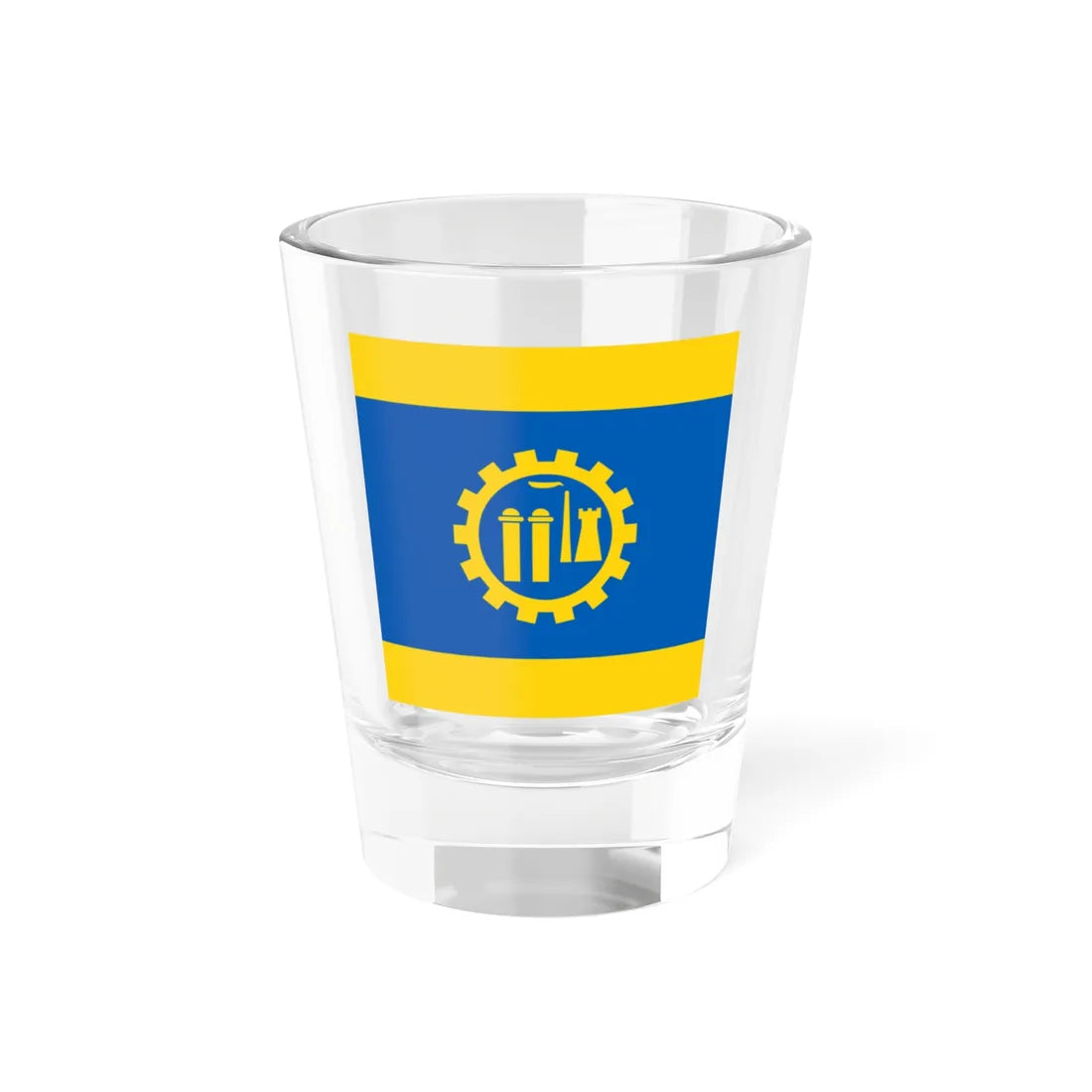 Flag of Kramatorsk (Ukraine) Shot Glass 1.5oz 1.5oz - Go Mug Yourself