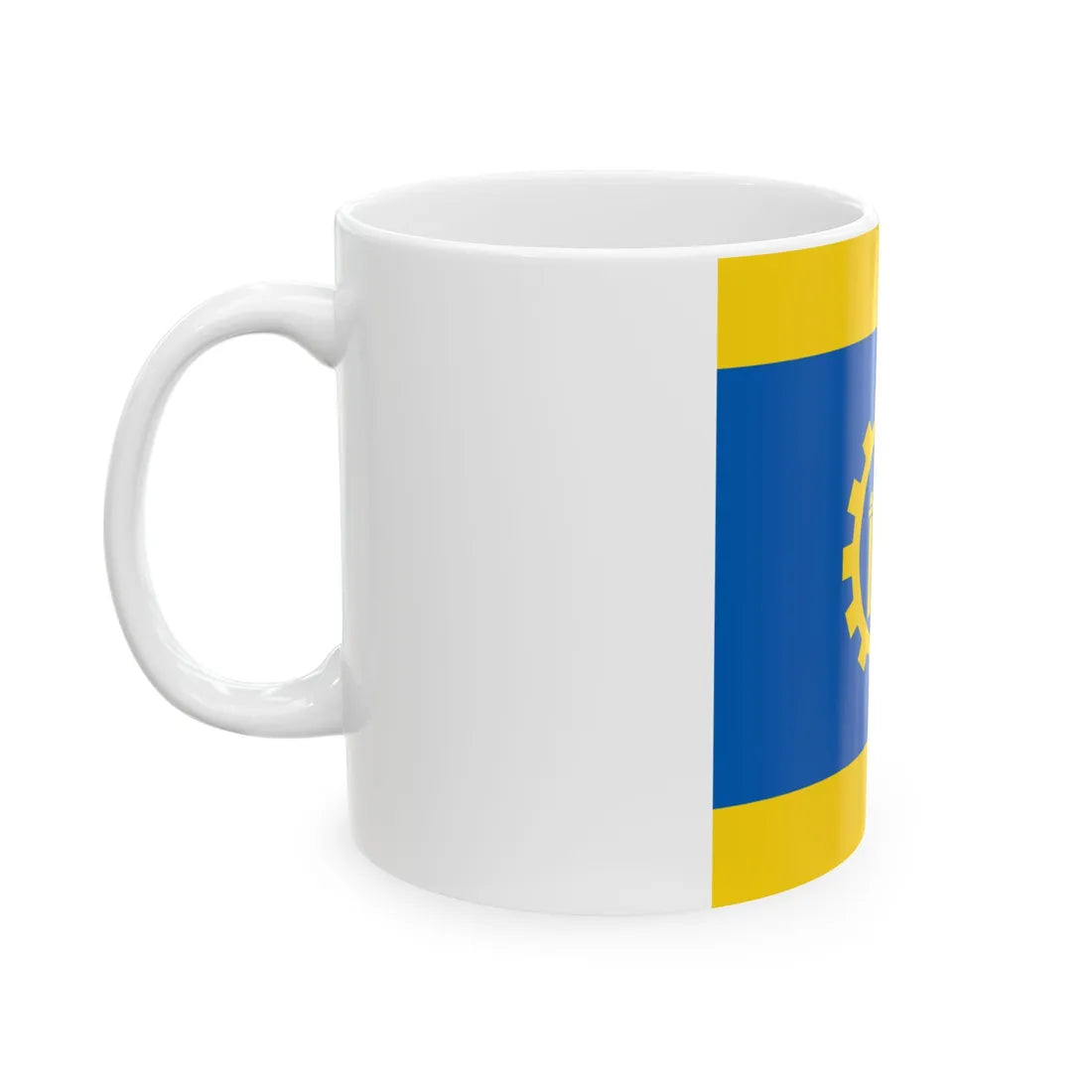 Flag of Kramatorsk (Ukraine) White Coffee Mug - Go Mug Yourself
