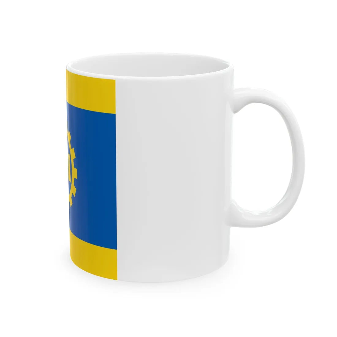 Flag of Kramatorsk (Ukraine) White Coffee Mug - Go Mug Yourself