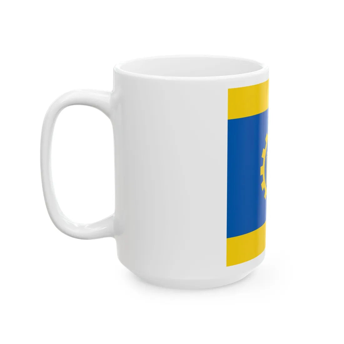 Flag of Kramatorsk (Ukraine) White Coffee Mug - Go Mug Yourself