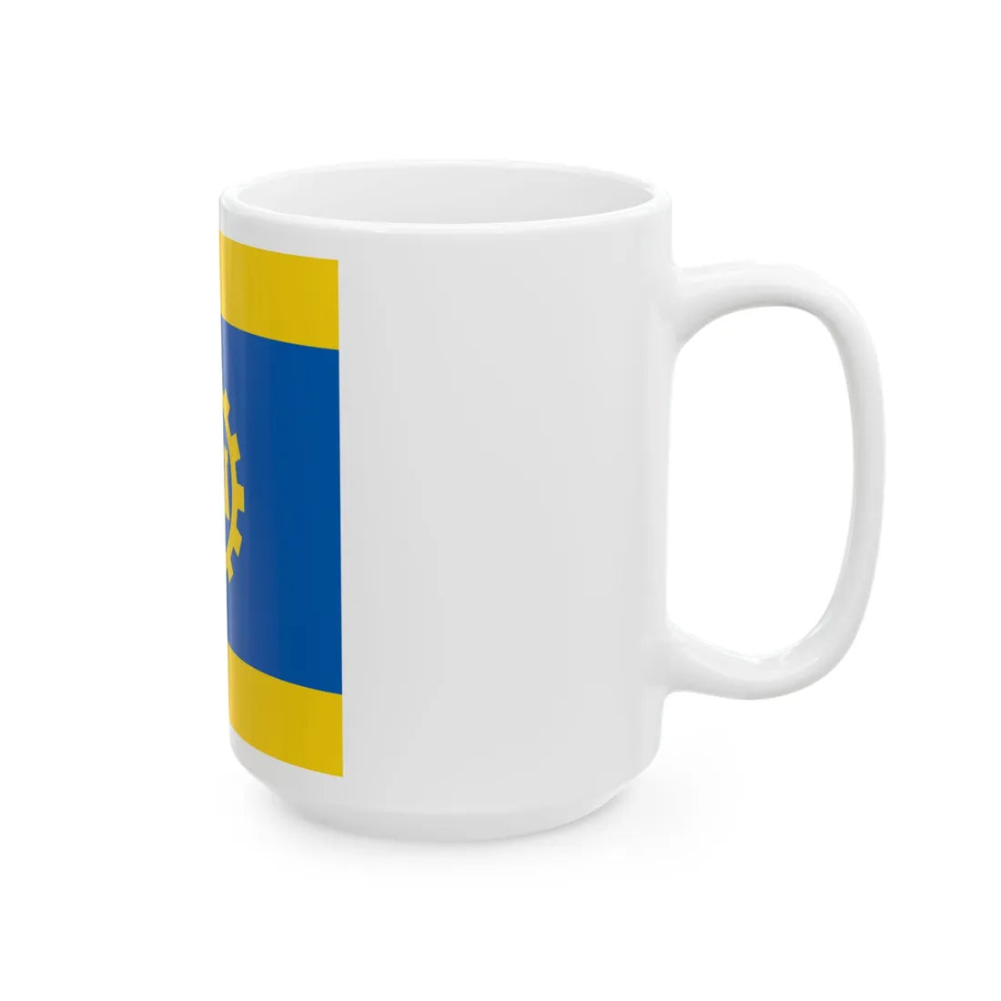Flag of Kramatorsk (Ukraine) White Coffee Mug - Go Mug Yourself