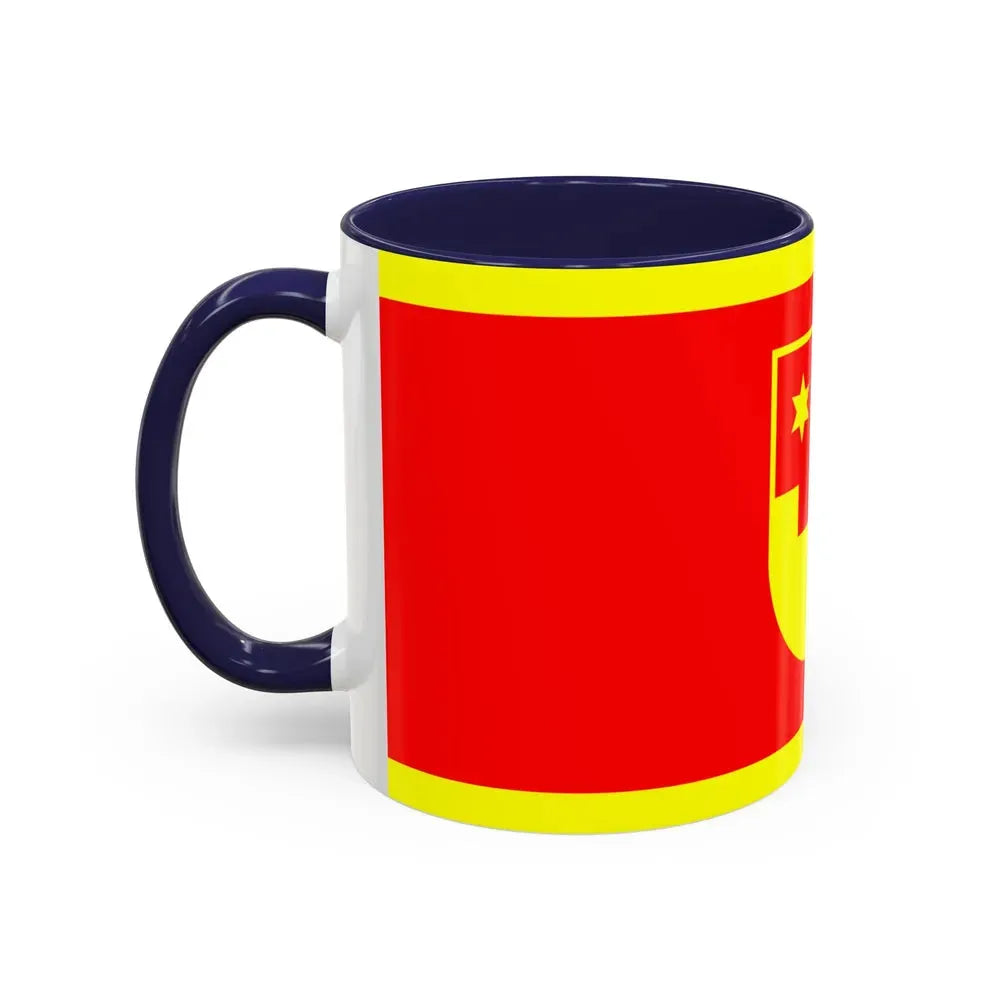 Flag of Krapina Zagorje County Croatia - Accent Coffee Mug - Go Mug Yourself