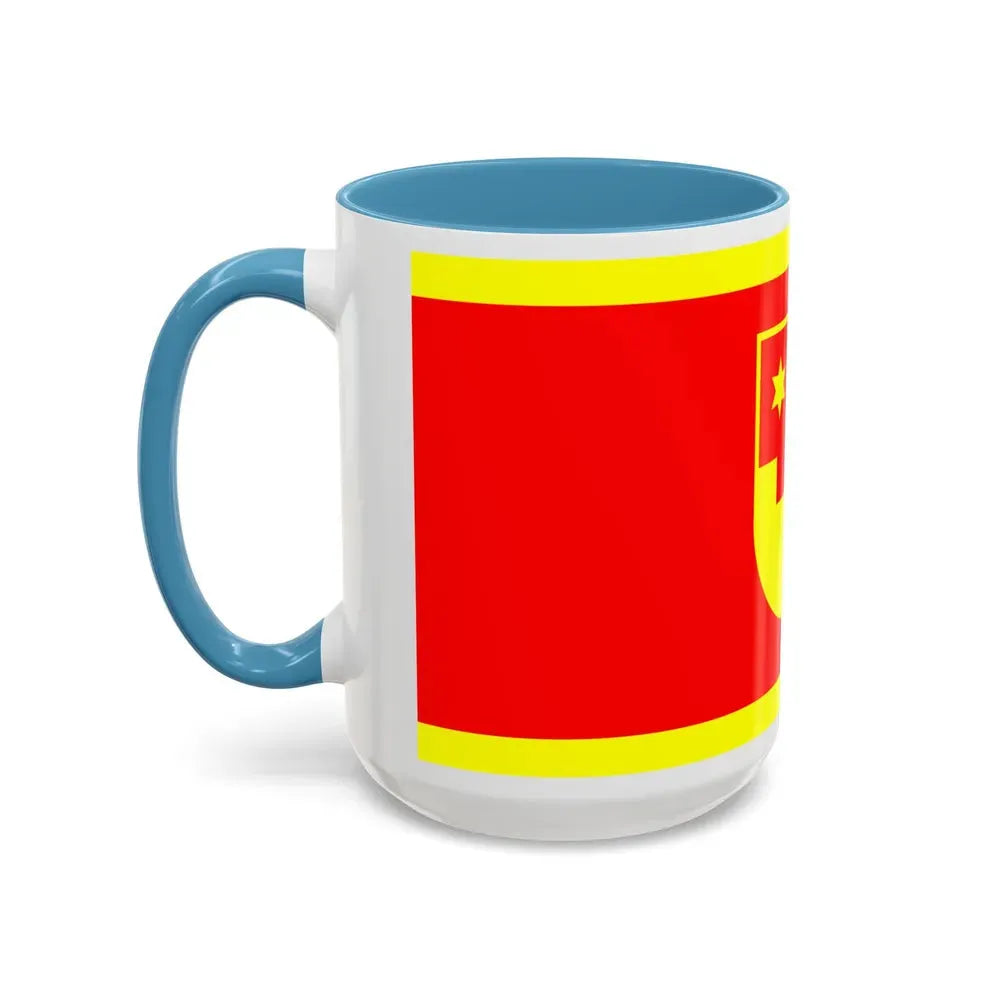 Flag of Krapina Zagorje County Croatia - Accent Coffee Mug - Go Mug Yourself