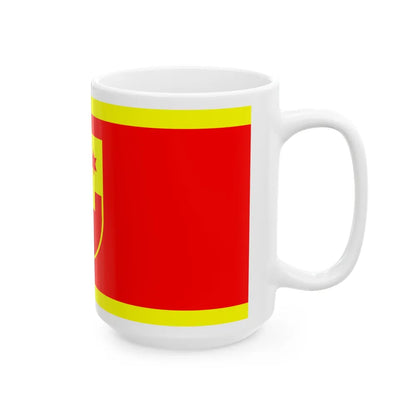 Flag of Krapina Zagorje County Croatia - White Coffee Mug-Go Mug Yourself