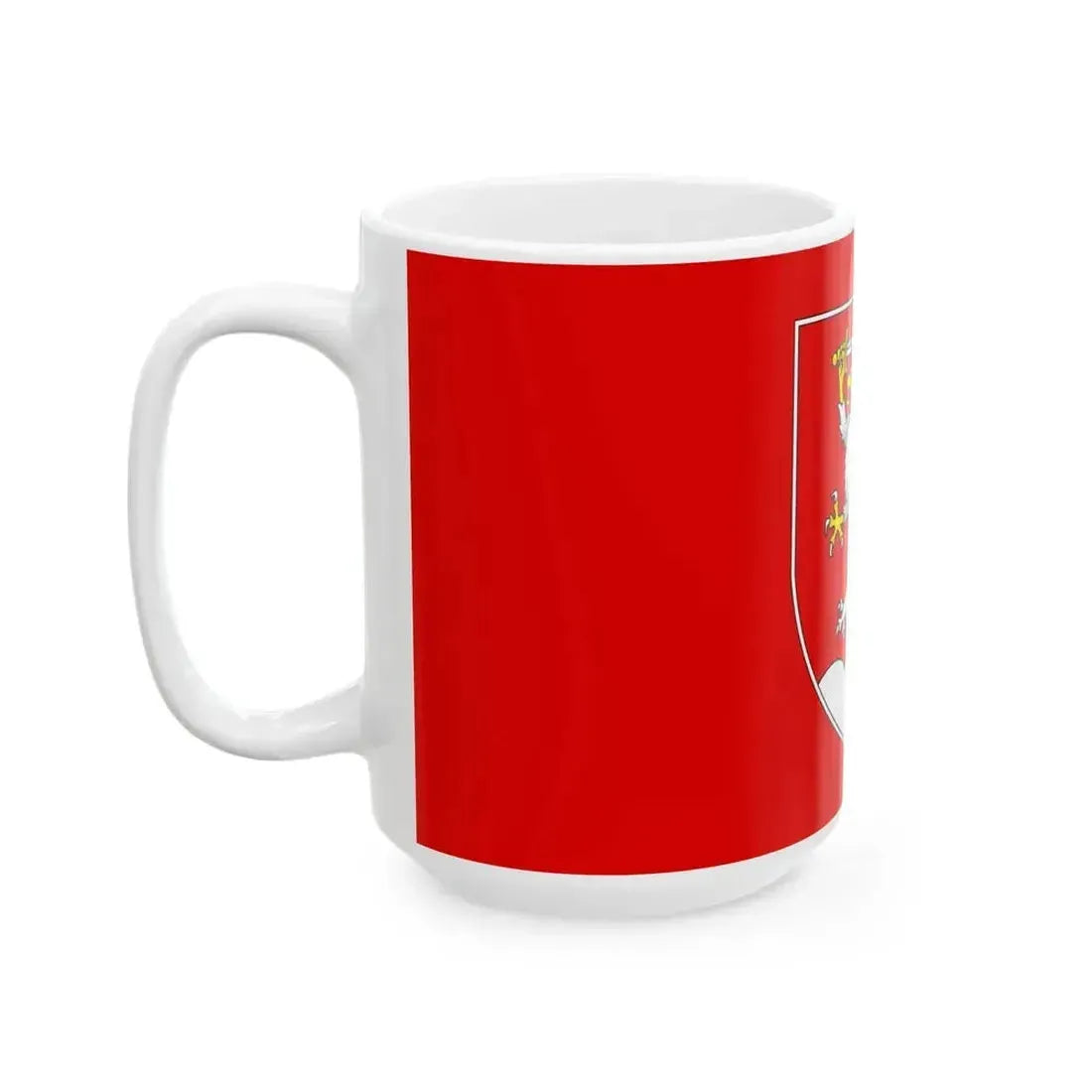 Flag of Krasnasielski (Belarus) White Coffee Mug - Go Mug Yourself