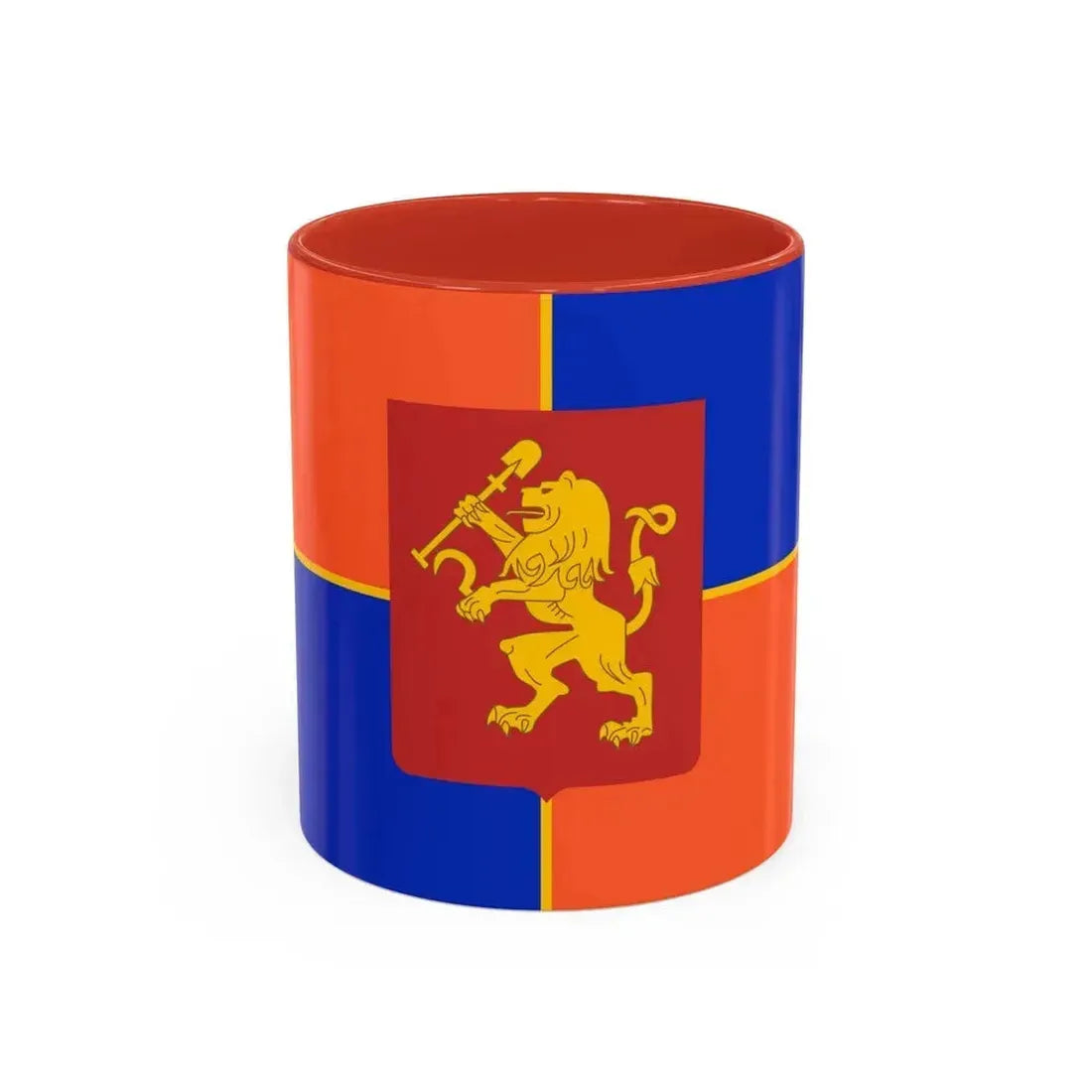 Flag of Krasnoyarsk Russia - Accent Coffee Mug 11oz Red - Go Mug Yourself