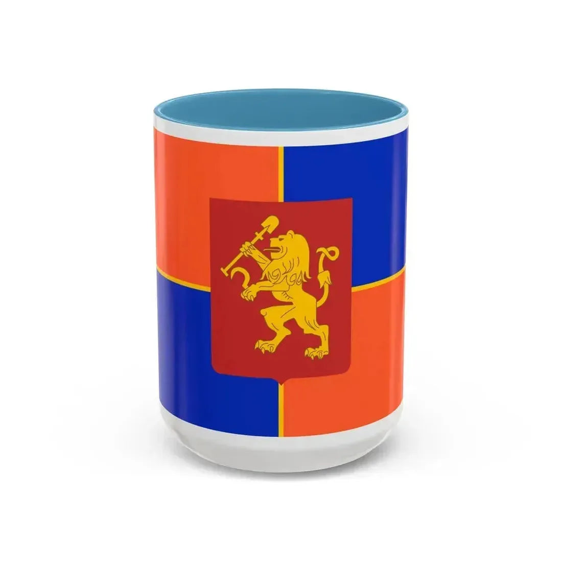Flag of Krasnoyarsk Russia - Accent Coffee Mug 15oz Light Blue - Go Mug Yourself