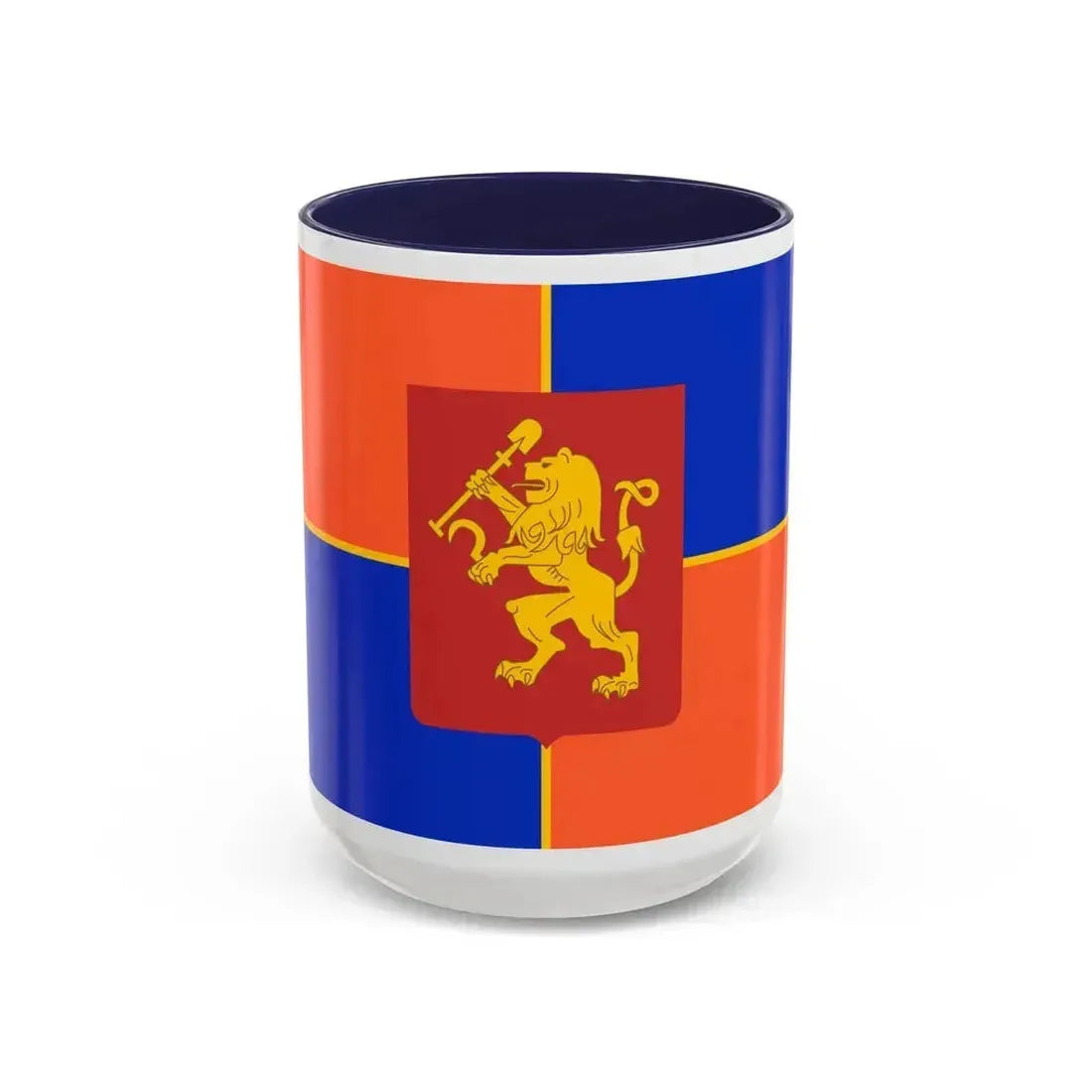 Flag of Krasnoyarsk Russia - Accent Coffee Mug 15oz Navy - Go Mug Yourself